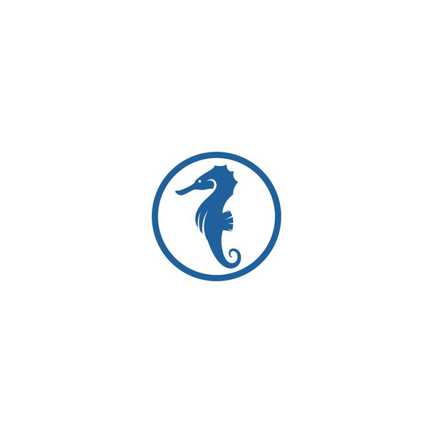 Logotipo ilustración caballo de mar vector
 - Vector, Imagen