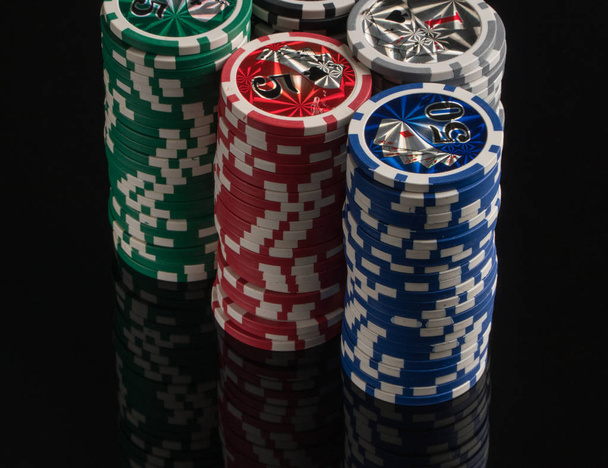 игорный покер, крупный план
 - Фото, изображение