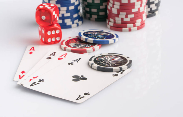 азартний покер, крупним планом
 - Фото, зображення