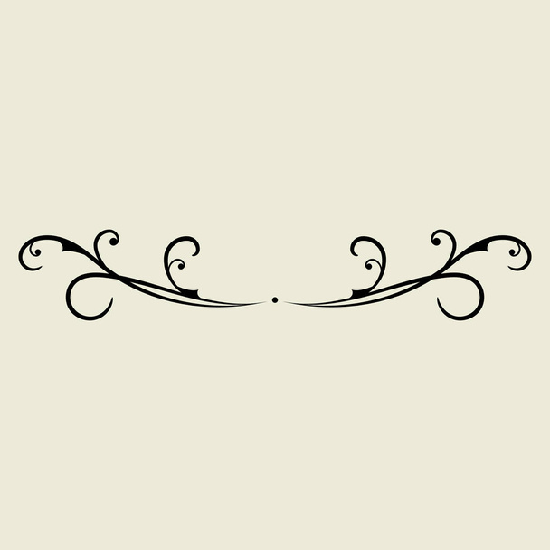 viktorianisches kalligrafisches Rahmenelement. Hochzeitseinladungen. Vintage Ornament Grußkarte. blüht retro königlichen Luxus Einladung. Urkundenillustration - Foto, Bild