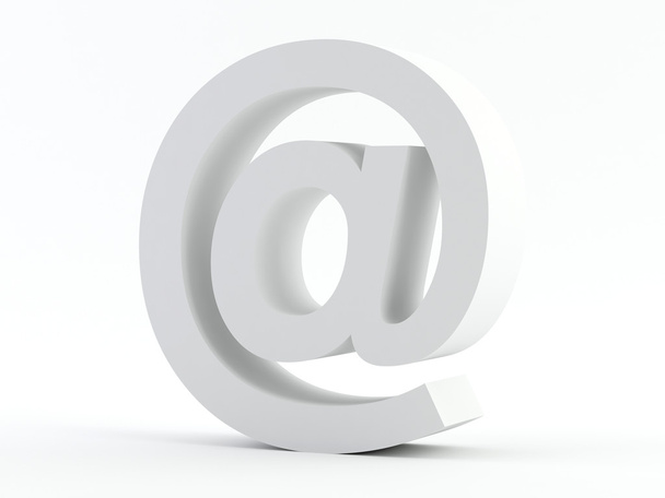 Sinal de e-mail branco
 - Foto, Imagem