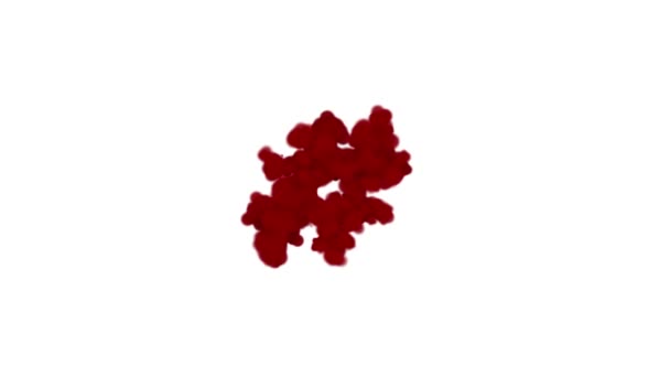 animazione con simbolo di hashish di sangue, appare al centro e svanisce con il vento, isolato su bianco
 - Filmati, video