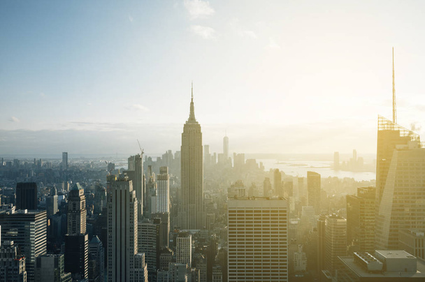 New York City városképe egy épületből - Fotó, kép