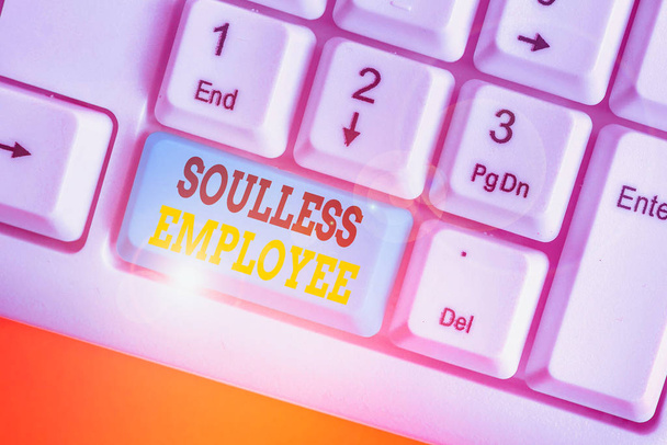 Написання нотатки про співробітника Soulless. Бізнес-концепція відсутності якостей гуаналізу та здатності створювати почуття
 - Фото, зображення