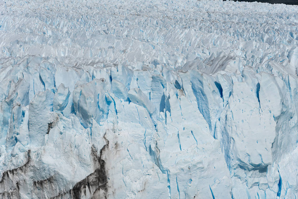Close up of the layers of ice on Perito Moreno Glacier, Argentina - Valokuva, kuva