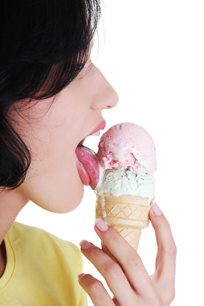 Women eating ice-cream - Fotó, kép