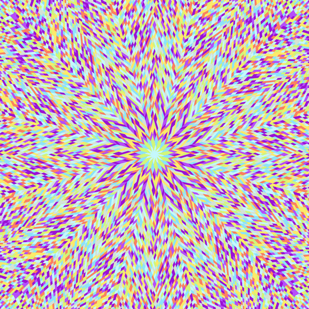 Гіпнотичний абстрактний динамічний барвистий радіальний візерунок дизайн фону
 - Вектор, зображення