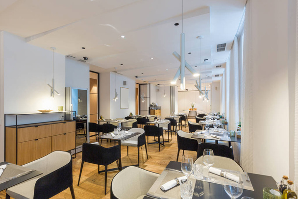 Interior of a new hotel restaurant - Photo, Image