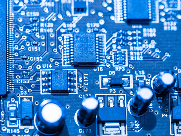carte de micro-circuit informatique avec chipset intégré
 - Photo, image