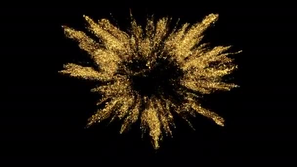 Liebe herzförmigen Valentinstag glitzern Explosion Alpha Kopierraum 4k - Filmmaterial, Video