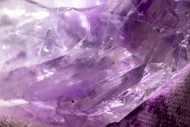 Amethyst Quartz Crystal close up  - Photo, Image