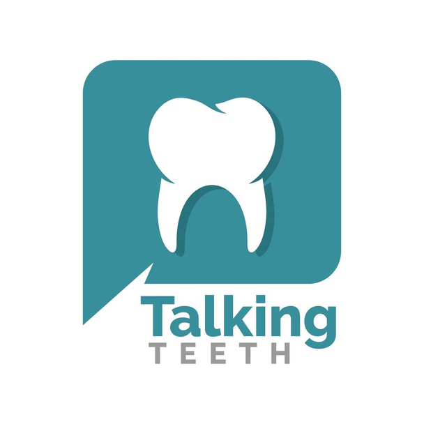 logotipo del diente y del dentista, icono y plantilla
 - Vector, Imagen