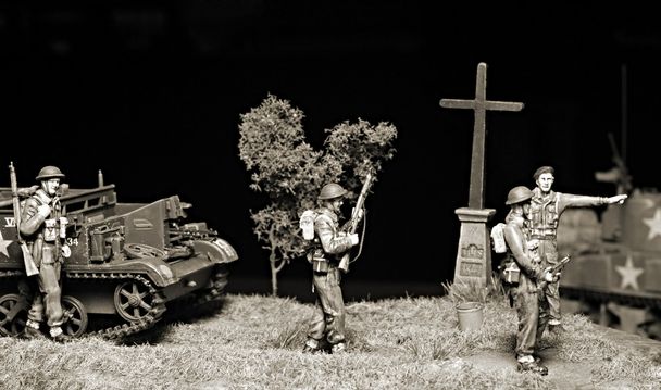 Britische Soldaten in Frankreich - Foto, Bild