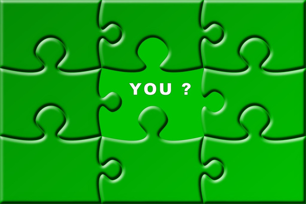 puzzle z brakującym - ty - Zdjęcie, obraz