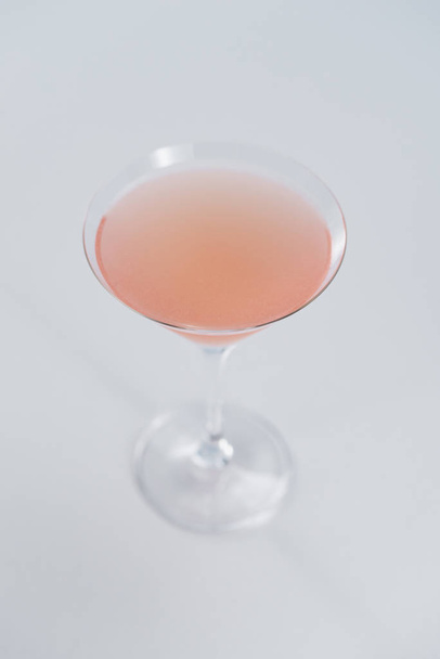 pink lady cocktail in martini glass  - Photo, Image