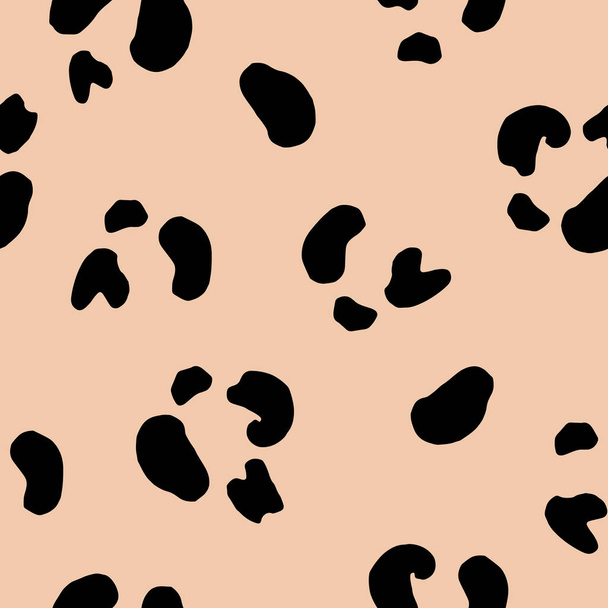 jaguar animal print seamless pattern vector. fashion animal print for textile, fabric, wrapping, wallpaper - Vector, Image