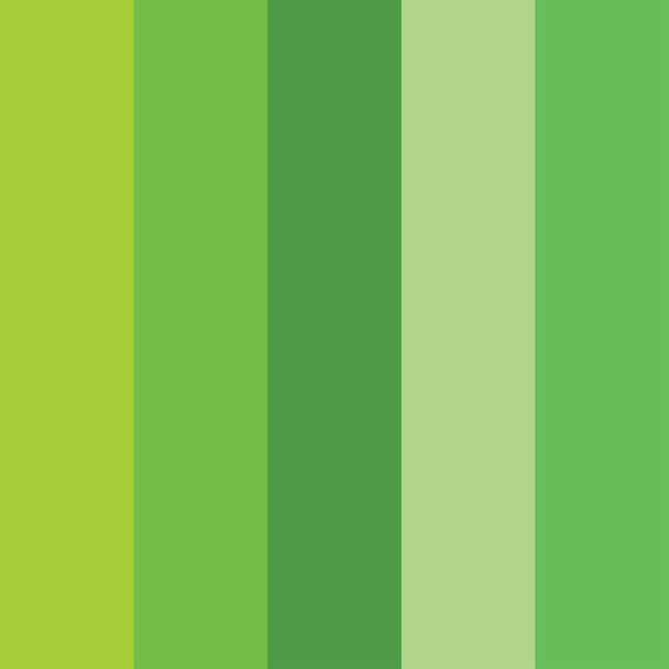 Green color palette vector illustration - Vector, Image