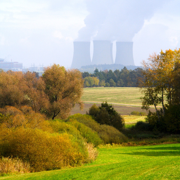 atomerőmű táj - Fotoğraf, Görsel