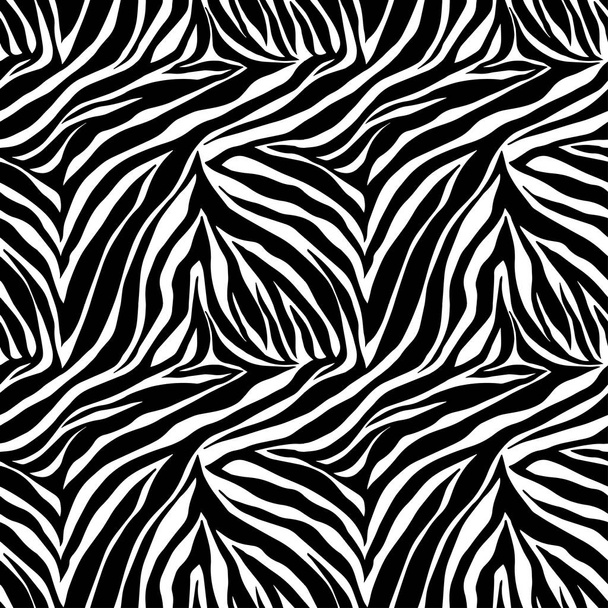 Állati vektor zebranyomat. Zökkenőmentes tigris minta. - Vektor, kép