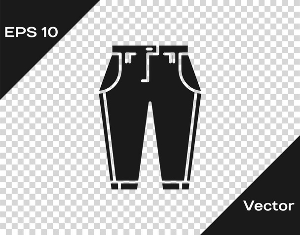Grey Pants icon isolated on transparent background. Vector Illustration - Vector, Image