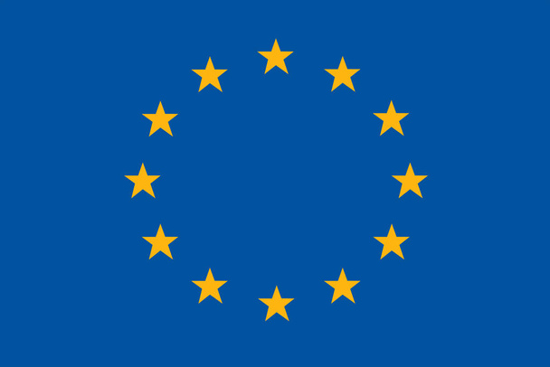 Flaga Unii Europejskiej w tle ilustracja duży plik - Zdjęcie, obraz