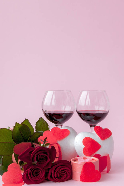 Romantic Valentine's Day dinner with a ring - Fotografie, Obrázek