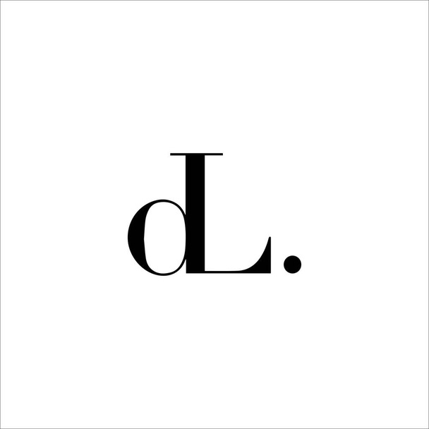 ilk harf dl veya ld logo vektör tasarımı - Vektör, Görsel