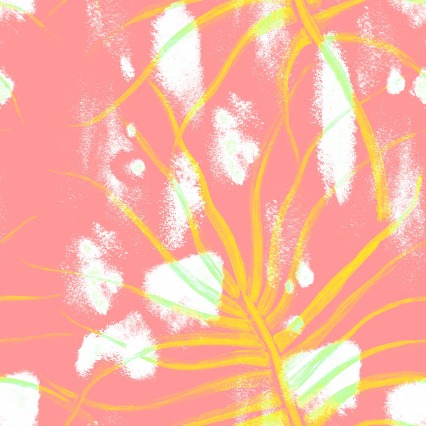 Jungle Summer Seamless Pattern Tropical Exotic - Zdjęcie, obraz