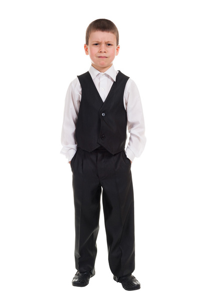 serious boy in suit - Фото, зображення
