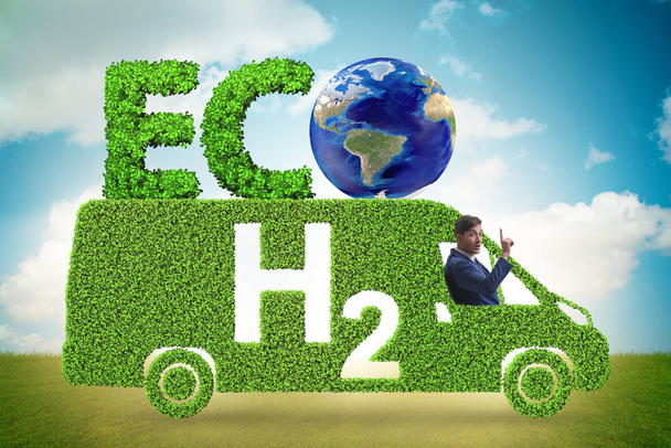 Hidrogéngépkocsi-koncepció az ökológiai közlekedés koncepciójában - Fotó, kép