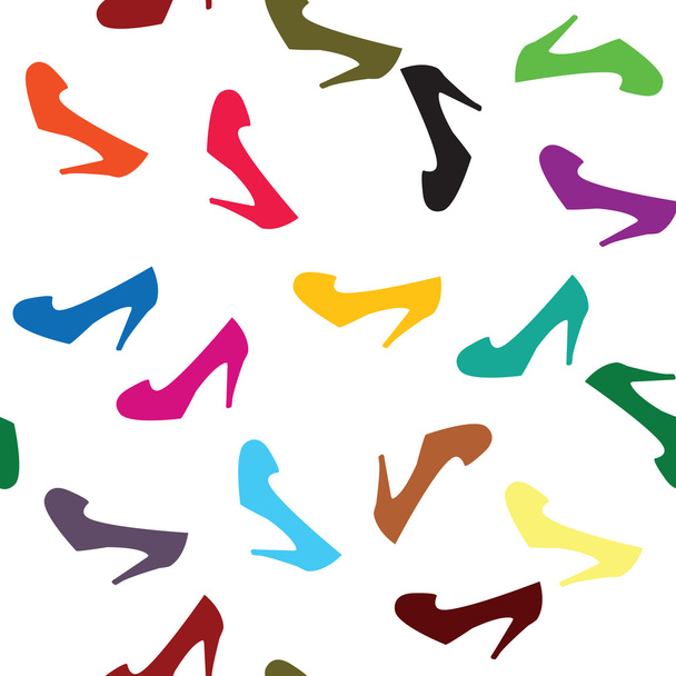 Background with colored shoes - Zdjęcie, obraz
