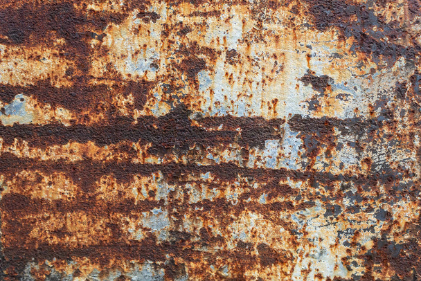 Starý ošlehaný rezavý kov textura - Fotografie, Obrázek