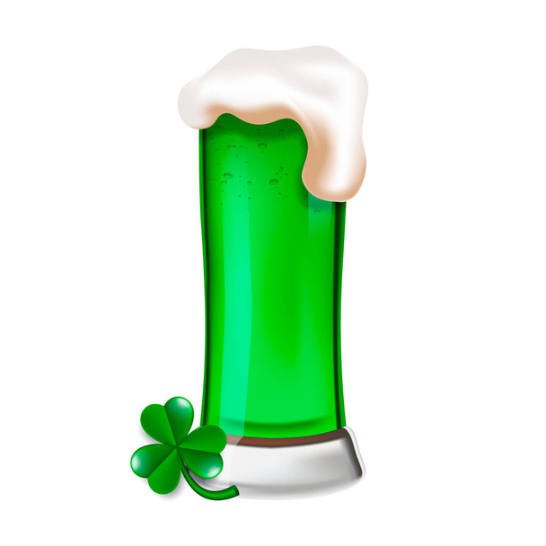 Green Beer of Saint Patrick's Day - Vektori, kuva