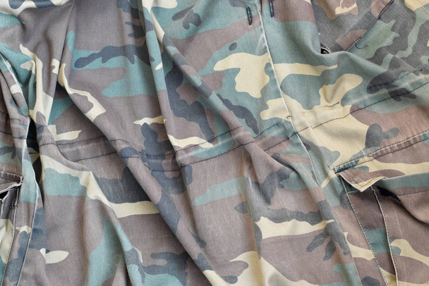 Camouflage achtergrond textuur als achtergrond voor jacht of visserij ontwerp projecten - Foto, afbeelding