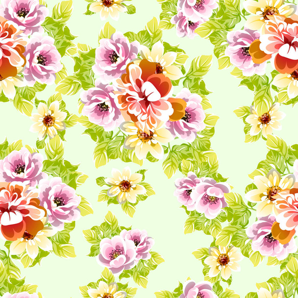 beautiful flowers blossom banner template, simply vector illustration - Vektor, Bild