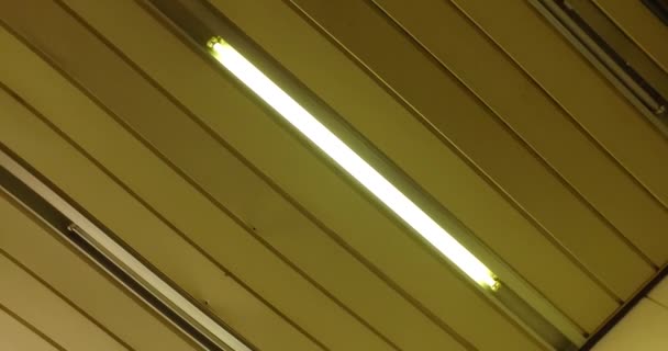 Lichten op een plafond. - Video