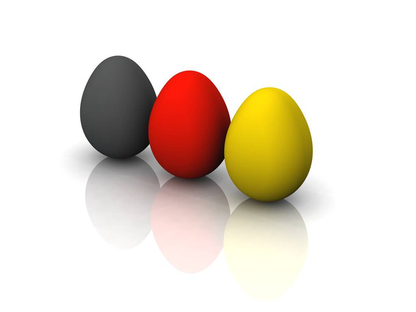 easter eggs in the shape of a red egg - Fotó, kép