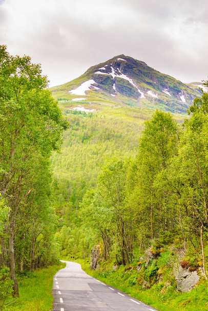 Mountains landscape. Norwegian scenic route Aurlandsfjellet - Fotoğraf, Görsel