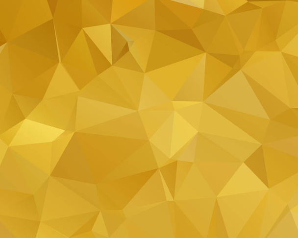 Abstract Gold triangle background. Low poly style.Vector illustration. - Vektor, kép