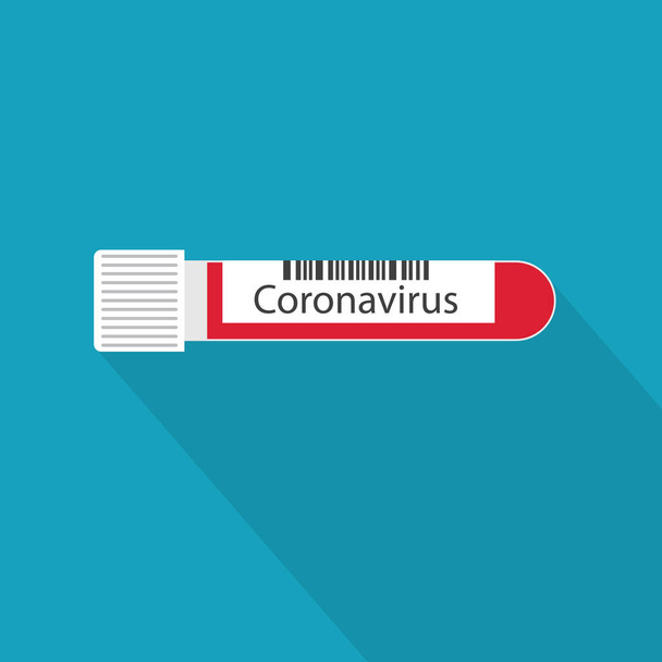 nuevo 2019 China coronavirus análisis de sangre concepto- vector illustrati
 - Vector, imagen
