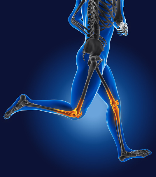 3D running medical man - Photo, Image
