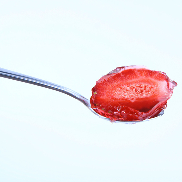Piece of a strawberry - Foto, Imagen