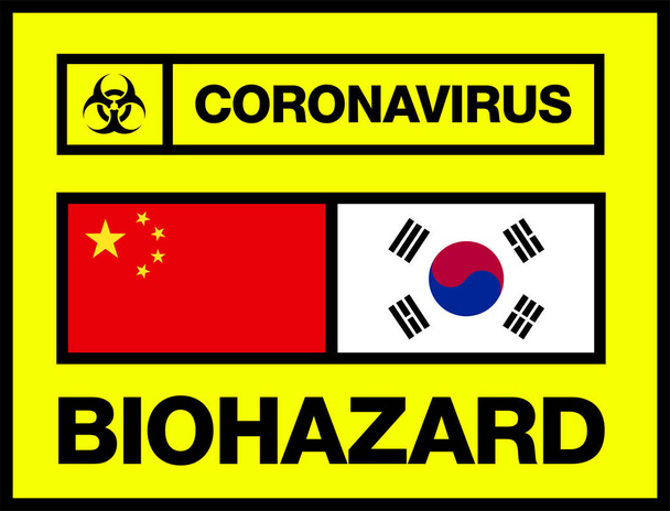Çin ve Güney Kore Romanları Coronavirüs, 2019-ncov, Biohazard Po - Fotoğraf, Görsel