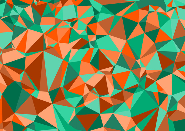 Abstract contrasting colors triangle background. Low poly style.Vector illustration. - Vector, Imagen