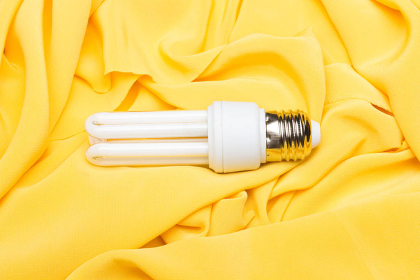 Energy saving light bulb and white light; home and work lighting. - Photo, Image