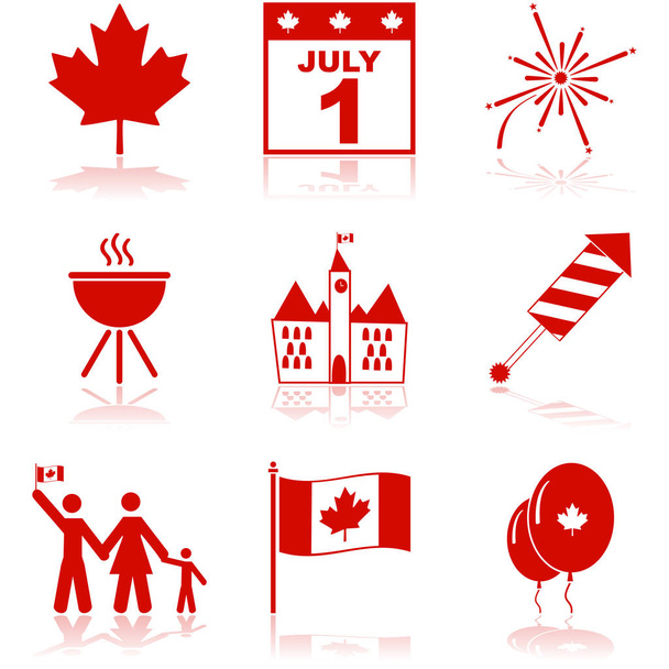 Canada Day icons - Вектор, зображення