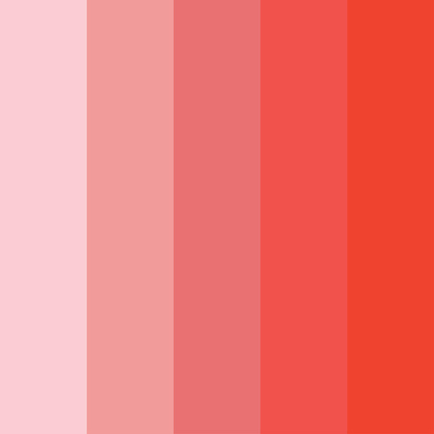 Piros színű paletta vektor illusztráció készlet - Vektor, kép