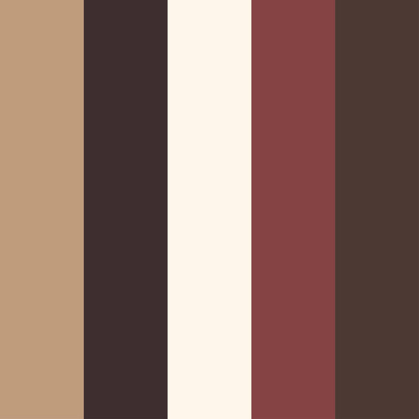 Brown color palette vector illustration - Vector, Image