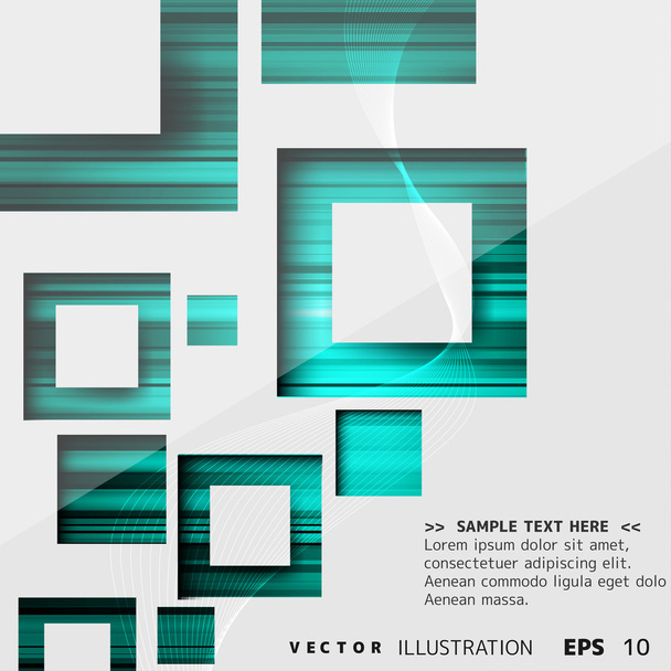 Abstract background with colored lines and geometric elements - Vector, Image