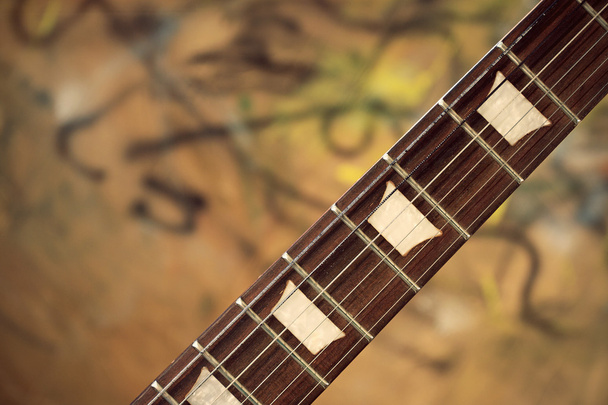 ギターのフィンガー ボード - 写真・画像